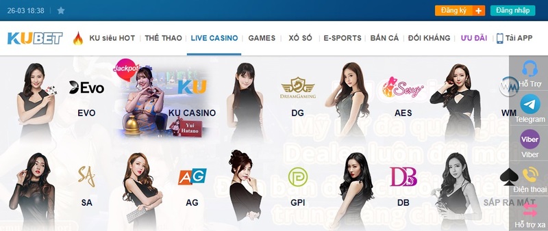 Live casino là danh mục giải trí uy tín tại Kubet11